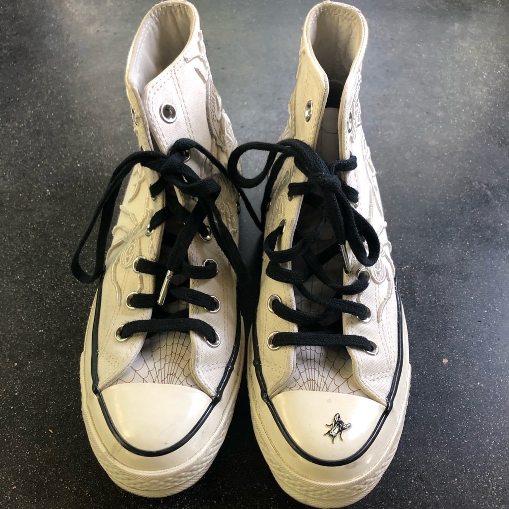 Dr Woo x Converse white 70 high tops